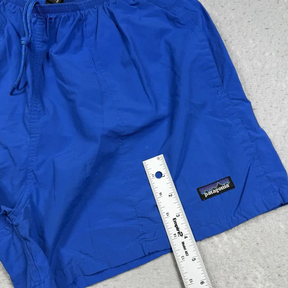 Patagonia Baggies Shorts Mens Size Large Blue Elastic Drawstring Waist Lined
